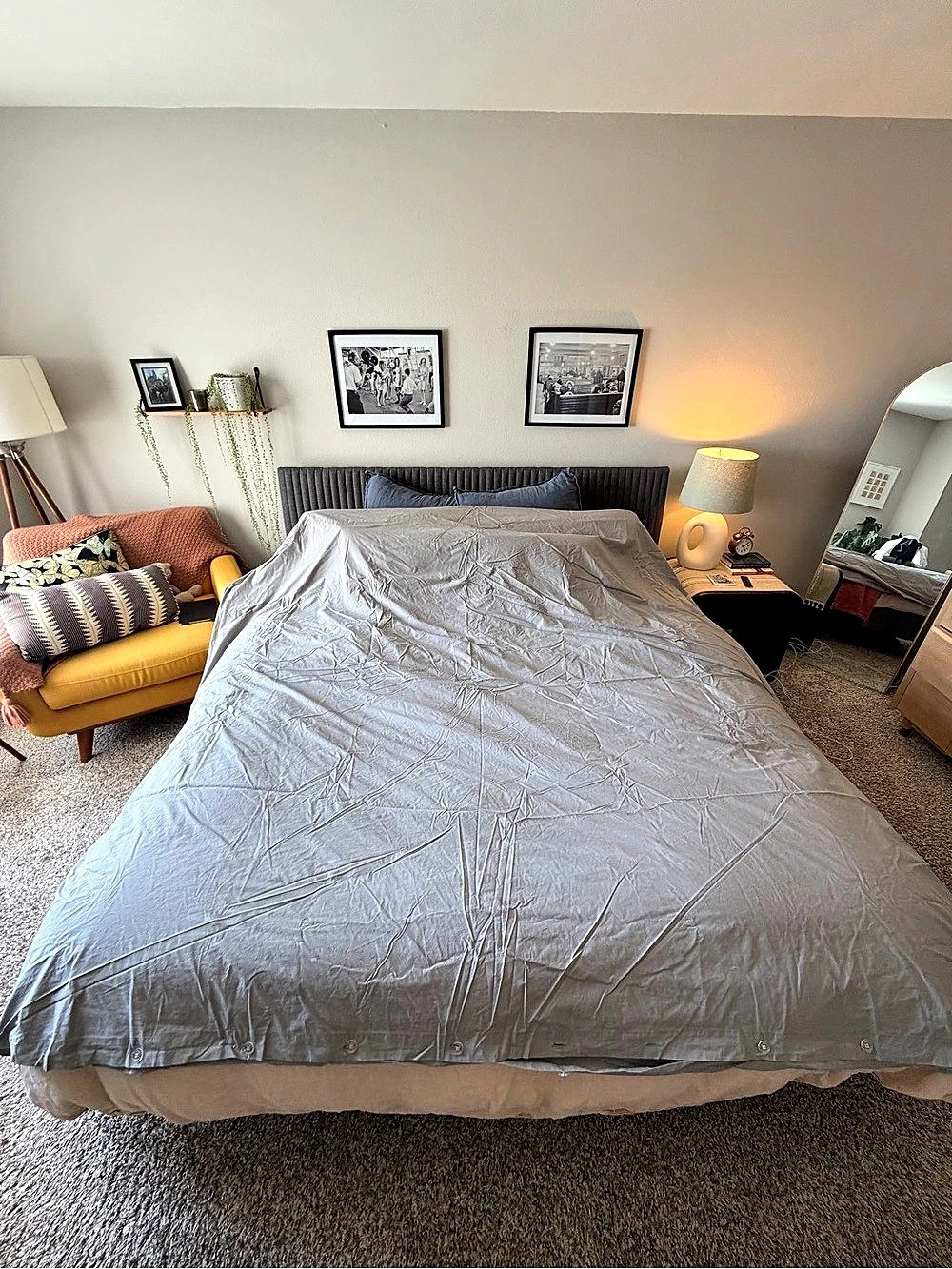 Brooklinen Classic cotton Duvet Cover Tencel Duvet Cover in Grey - King Size